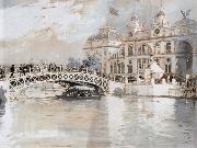 Childe Hassam Columbian Exposition Chicago oil